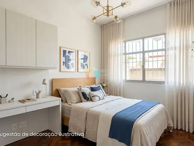 Apartamento com 95m² 3 quartos e 1 banheiro, à venda, no bairro Humaitá em Rio de Janeiro