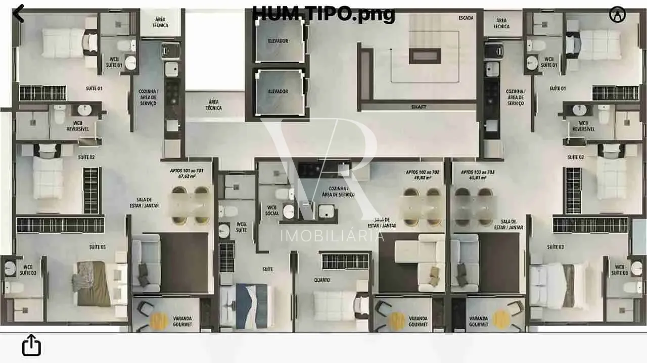 Apartamento, 3 quartos, 65 m² - Foto 11