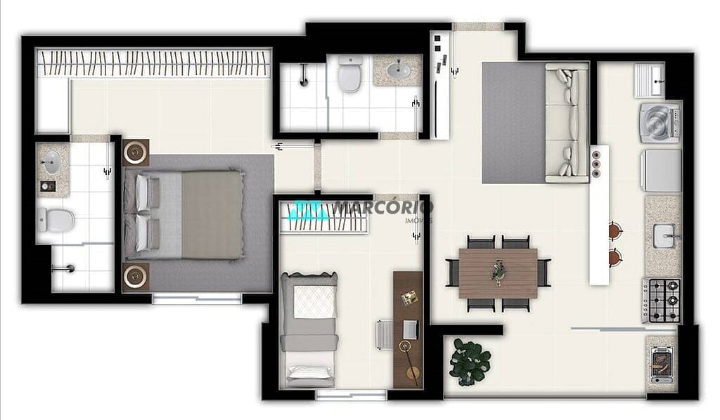 Apartamento à venda com 2 quartos, 58m² - Foto 35