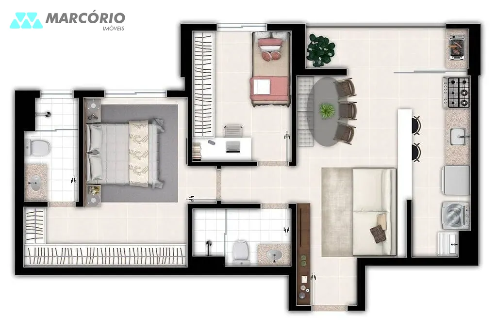 Apartamento, 2 quartos, 58 m² - Foto 36