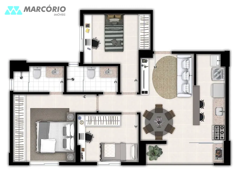 Apartamento, 2 quartos, 58 m² - Foto 37