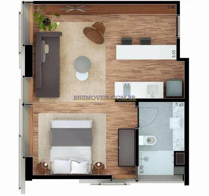 Apartamento, 1 quarto, 52 m² - Foto 20