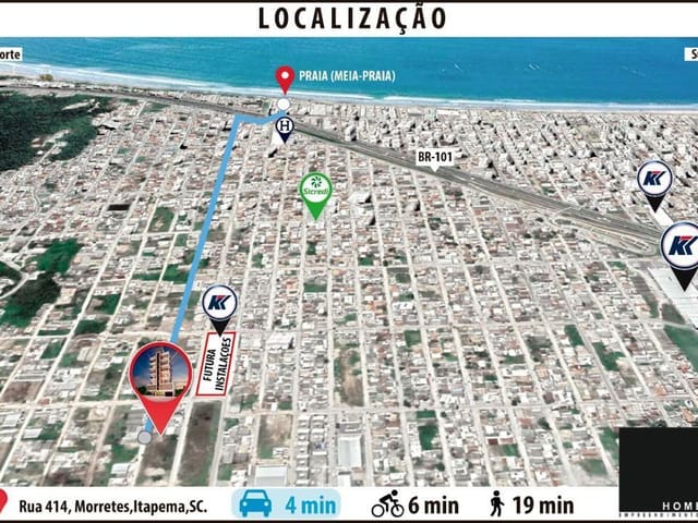 Apartamento 2 quartos e 3 banheiros, à venda, no bairro Morretes em Itapema