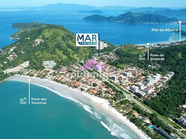 Apartamento com 36m² 1 quarto e 1 banheiro, à venda, no bairro Toninhas em Ubatuba