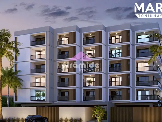Apartamento com 66m² 2 quartos e 2 banheiros, à venda, no bairro Praia das Toninhas em Ubatuba