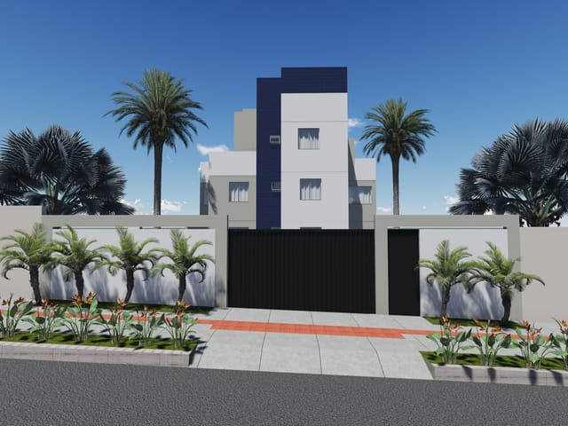Apartamento com 67m² 2 quartos e 1 banheiro, à venda, no bairro Parque Xangri-Lá em Contagem