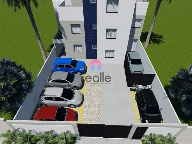 Apartamento com 67m² 2 quartos e 1 banheiro, à venda, no bairro Parque Xangri-Lá em Contagem