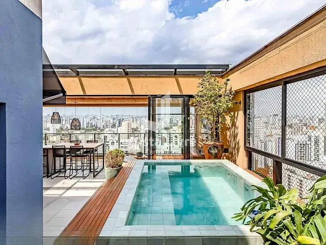 Cobertura / Penthouse com 240m² 2 quartos e 3 banheiros, à venda, no bairro Cidade Monções em São Paulo