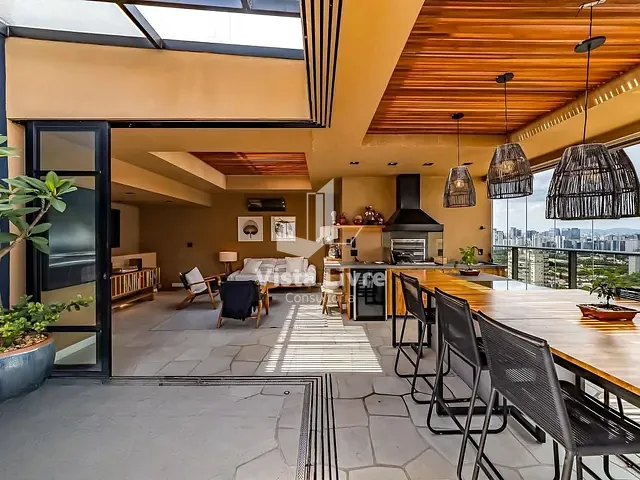 Cobertura / Penthouse com 240m² 2 quartos e 3 banheiros, à venda, no bairro Cidade Monções em São Paulo
