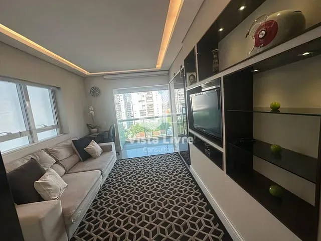 Apartamento com 51m² 1 quarto e 1 banheiro, à venda, no bairro Brooklin Paulista em São Paulo