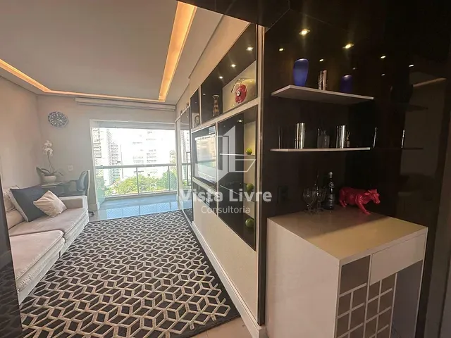 Apartamento com 51m² 1 quarto e 1 banheiro, à venda, no bairro Brooklin Paulista em São Paulo