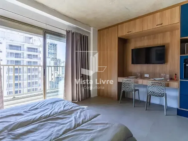 Studio com 34m² 1 quarto e 1 banheiro, à venda, no bairro Cerqueira César em São Paulo