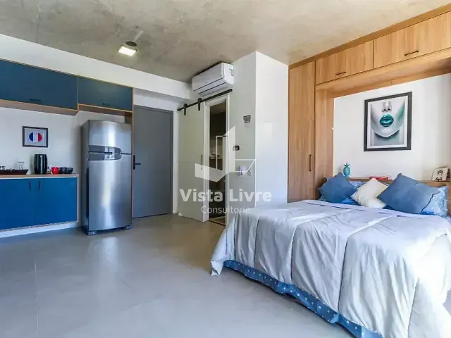 Studio com 34m² 1 quarto e 1 banheiro, à venda, no bairro Cerqueira César em São Paulo