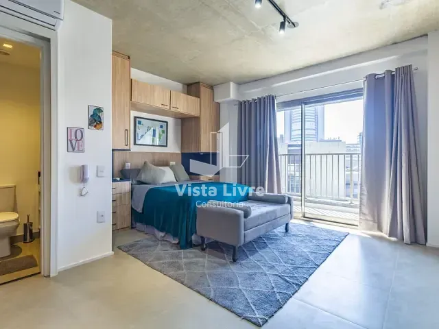 Studio com 34m² 1 quarto e 1 banheiro, à venda, no bairro Cerqueira César em São Paulo