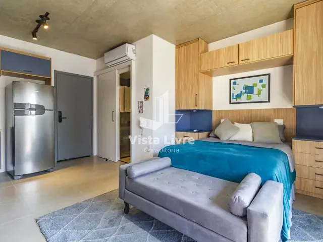 Studio com 34m² 1 quarto e 1 banheiro, à venda, no bairro Cerqueira César em São Paulo