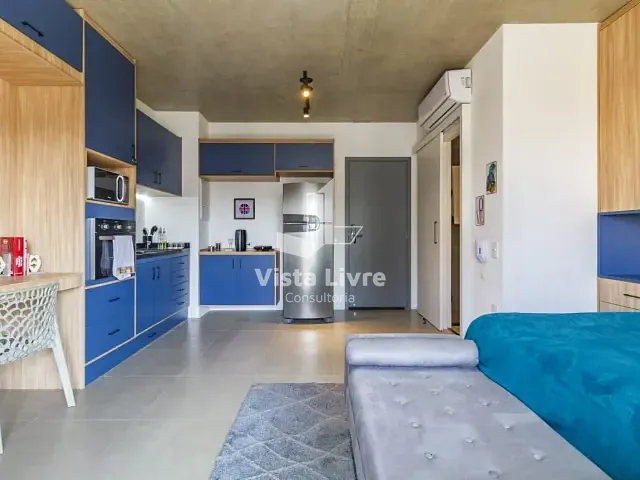 Studio com 34m² 1 quarto e 1 banheiro, à venda, no bairro Cerqueira César em São Paulo