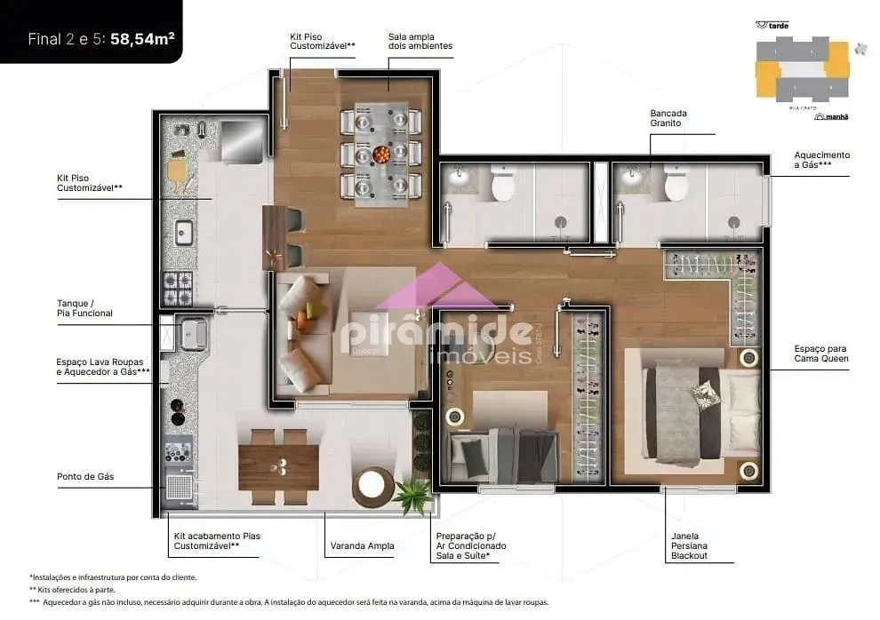Apartamento, 2 quartos, 58 m² - Foto 15