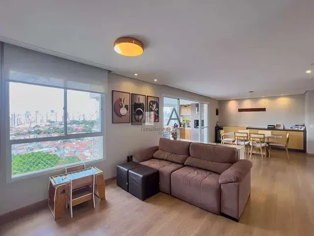 Apartamento com 129m² 3 quartos e 3 banheiros, para alugar, no bairro Jardim da Glória em São Paulo