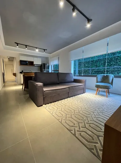 Apartamento para venda e locação em Vila Nova Conceição com 1 quarto, sendo 1 suíte, 48m²