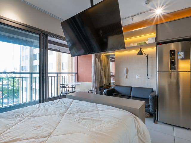 Apartamento com 27m² 1 quarto e 1 banheiro, à venda, no bairro Santo Amaro em São Paulo