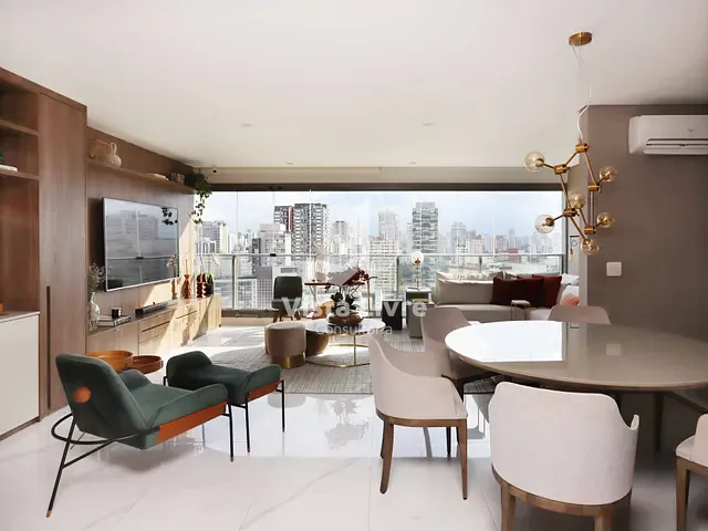 Apartamento com 101m² 2 quartos e 3 banheiros, à venda, no bairro Vila Olímpia em São Paulo