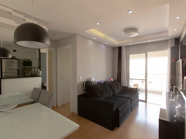 Foto do Apartamento - Apartamento de 69m² à venda, 2 dormitórios, sendo 1 suíte, sacada ampla com skinglass, 1 vaga, localizado à 350m da Estação Belém, São Paulo, SP | Organização Imobiliária Açores