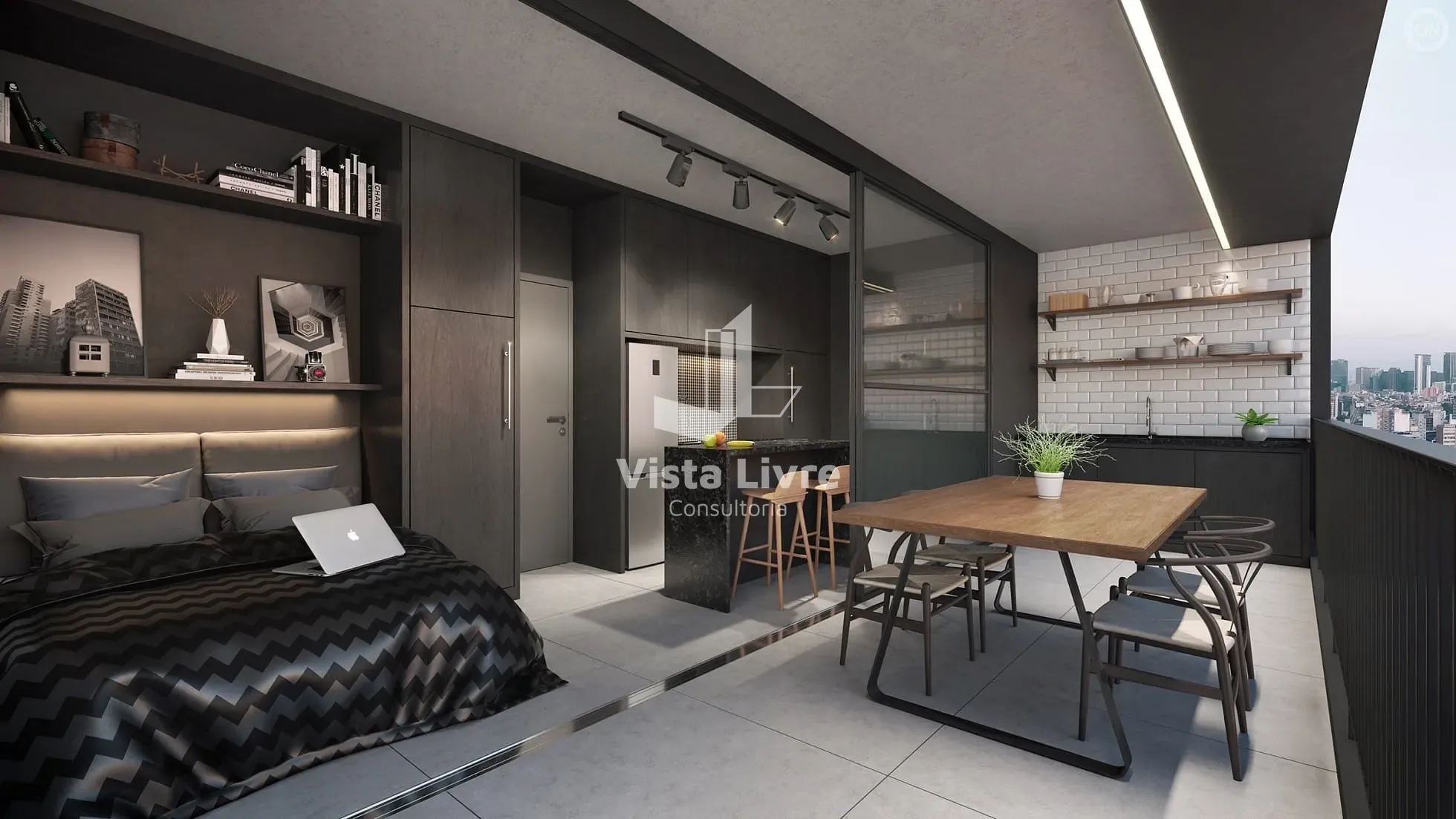Apartamento, 1 quarto, 24 m² - Foto 2