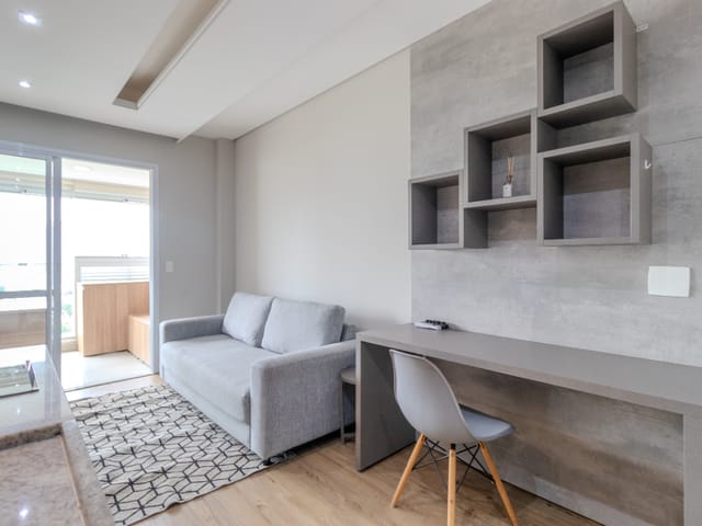 Apartamento com 87m² 1 quarto e 1 banheiro, à venda, no bairro Brooklin em São Paulo
