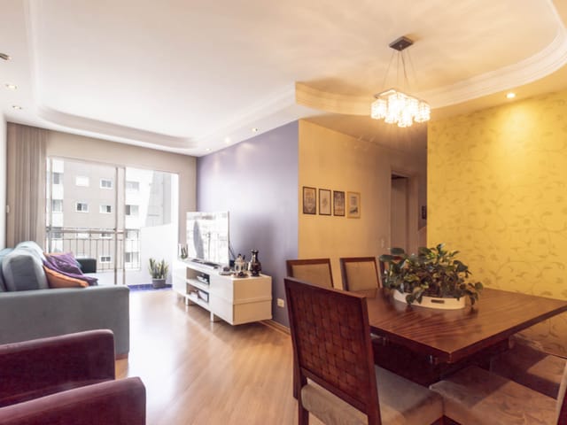 Apartamento com 63m² 2 quartos e 3 banheiros, à venda, no bairro Jardim Marajoara em São Paulo