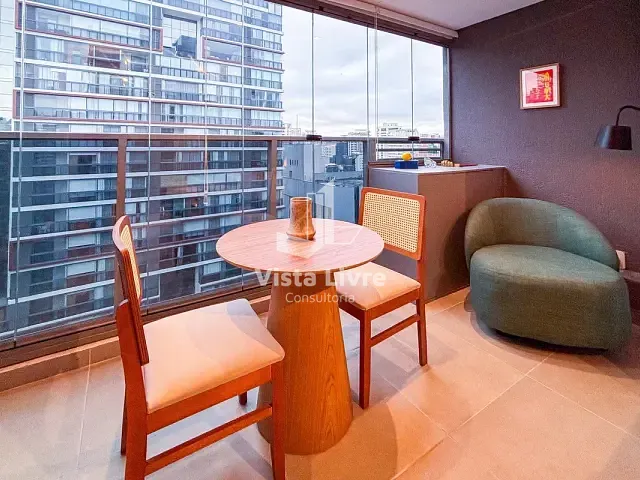 Apartamento com 27m² 1 quarto e 1 banheiro, à venda, no bairro Jardim Paulista em São Paulo