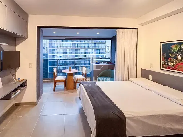 Apartamento com 27m² 1 quarto e 1 banheiro, à venda, no bairro Jardim Paulista em São Paulo
