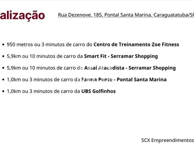 Apartamento com 37m² 1 quarto e 1 banheiro, à venda, no bairro Pontal de Santa Marina em Caraguatatuba