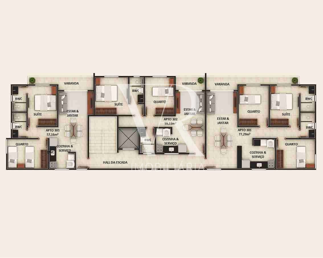 Apartamento à venda com 2 quartos, 56m² - Foto 7
