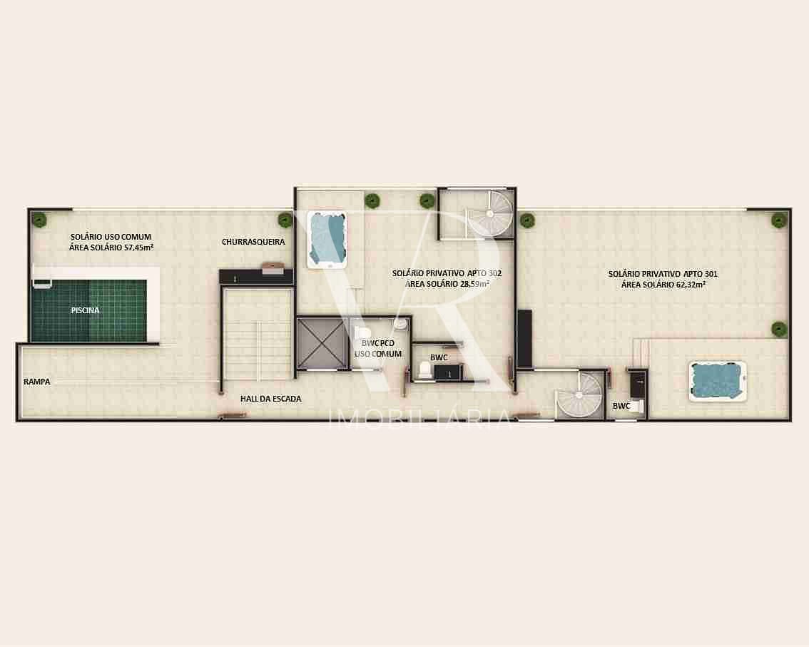 Apartamento à venda com 2 quartos, 56m² - Foto 9