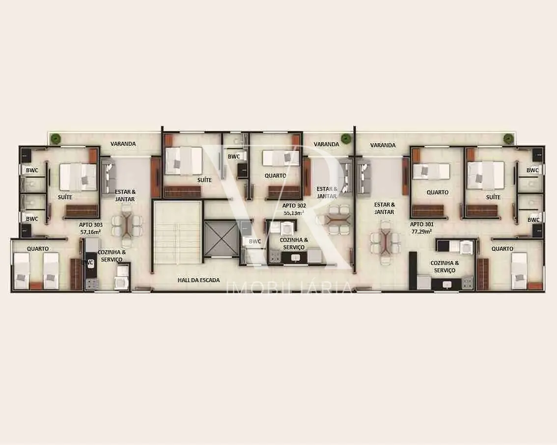 Apartamento, 2 quartos, 56 m² - Foto 7