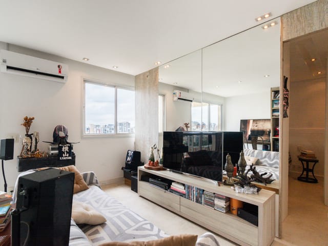 Apartamento com 55m² 1 quarto e 1 banheiro, à venda, no bairro Jardim Luzitania em São Paulo