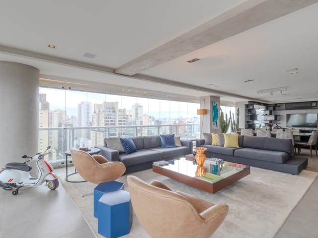 Apartamento com 219m² 3 quartos e 5 banheiros, à venda, no bairro Campo Belo em São Paulo