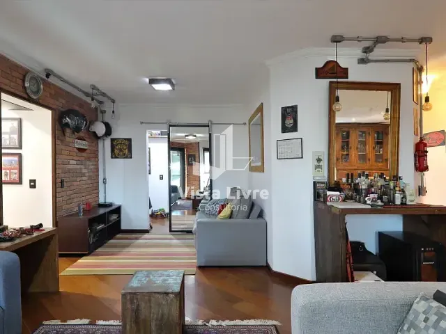 Apartamento com 140m² 3 quartos e 4 banheiros, à venda, no bairro Brooklin Paulista em São Paulo