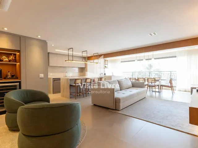 Apartamento com 149m² 3 quartos e 5 banheiros, à venda, no bairro Moema em São Paulo