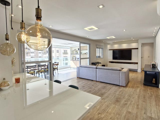Apartamento com 164m² 3 quartos e 5 banheiros, à venda, no bairro Brooklin em São Paulo
