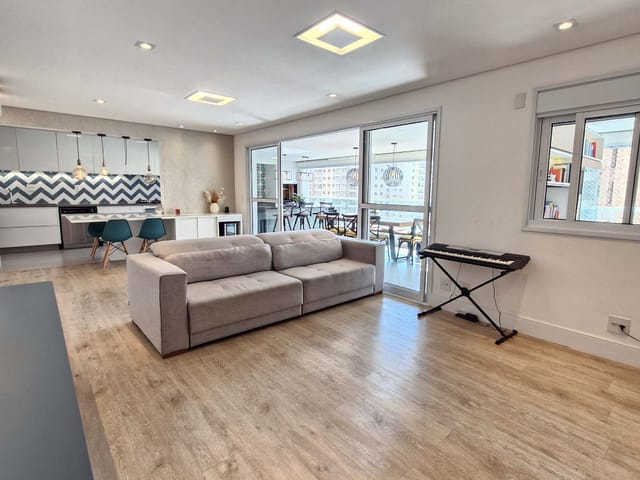 Apartamento com 164m² 3 quartos e 5 banheiros, à venda, no bairro Brooklin em São Paulo