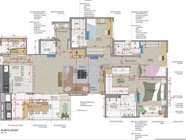 Apartamento 3 quartos e 5 banheiros, à venda, no bairro Paraíso em São Paulo