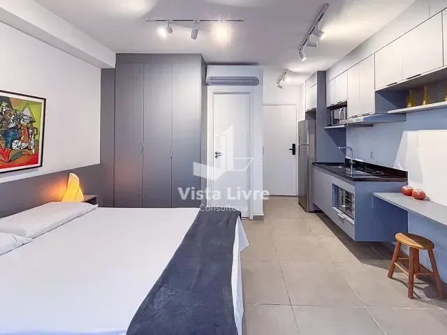 Studio com 27m² 1 quarto e 1 banheiro, à venda, no bairro Jardim Paulista em São Paulo