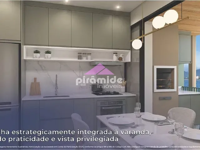 Apartamento com 51m² 1 quarto e 2 banheiros, à venda, no bairro Centro em Caraguatatuba