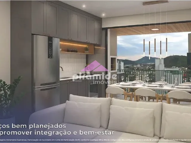 Apartamento com 50m² 1 quarto e 2 banheiros, à venda, no bairro Centro em Caraguatatuba