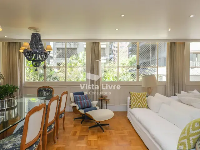 Apartamento com 198m² 3 quartos e 3 banheiros, à venda, no bairro Jardim Paulista em São Paulo