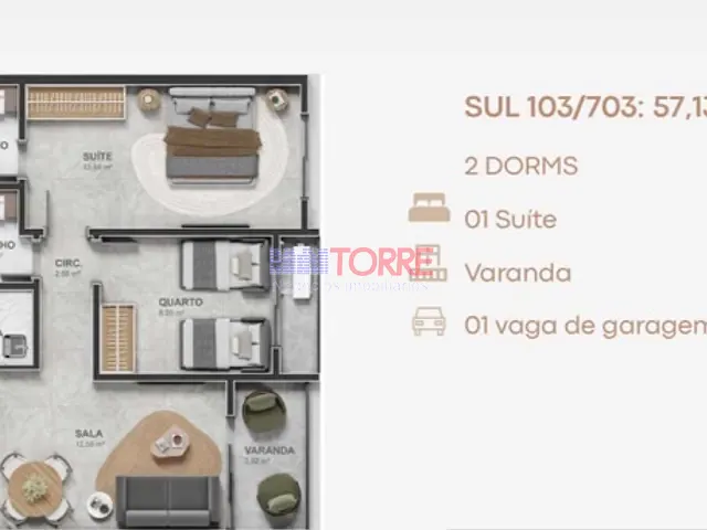 Apartamento 2 quartos e 2 banheiros, à venda, no bairro Olivença em Ilhéus