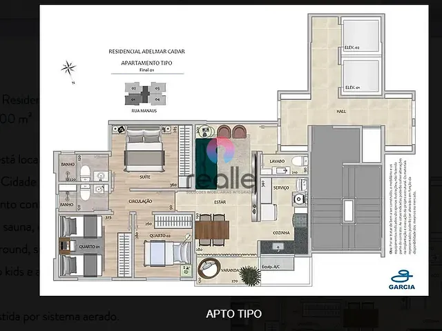 Apartamento com 550m² 2 quartos e 2 banheiros, à venda, no bairro São Lucas em Belo Horizonte