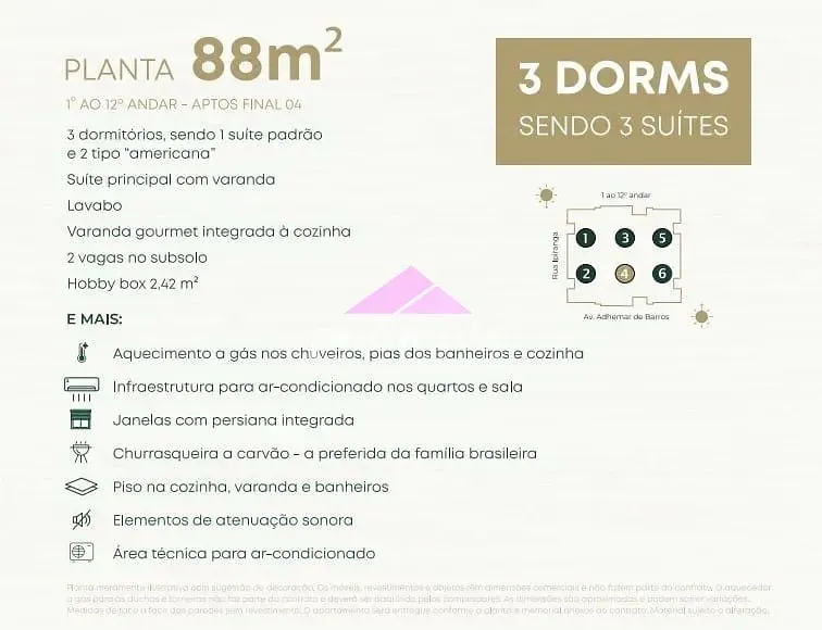 Apartamento, 3 quartos, 87 m² - Foto 7