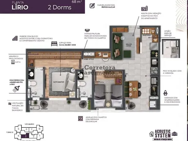 Apartamento à venda, no bairro Jardim Satélite em São José dos Campos